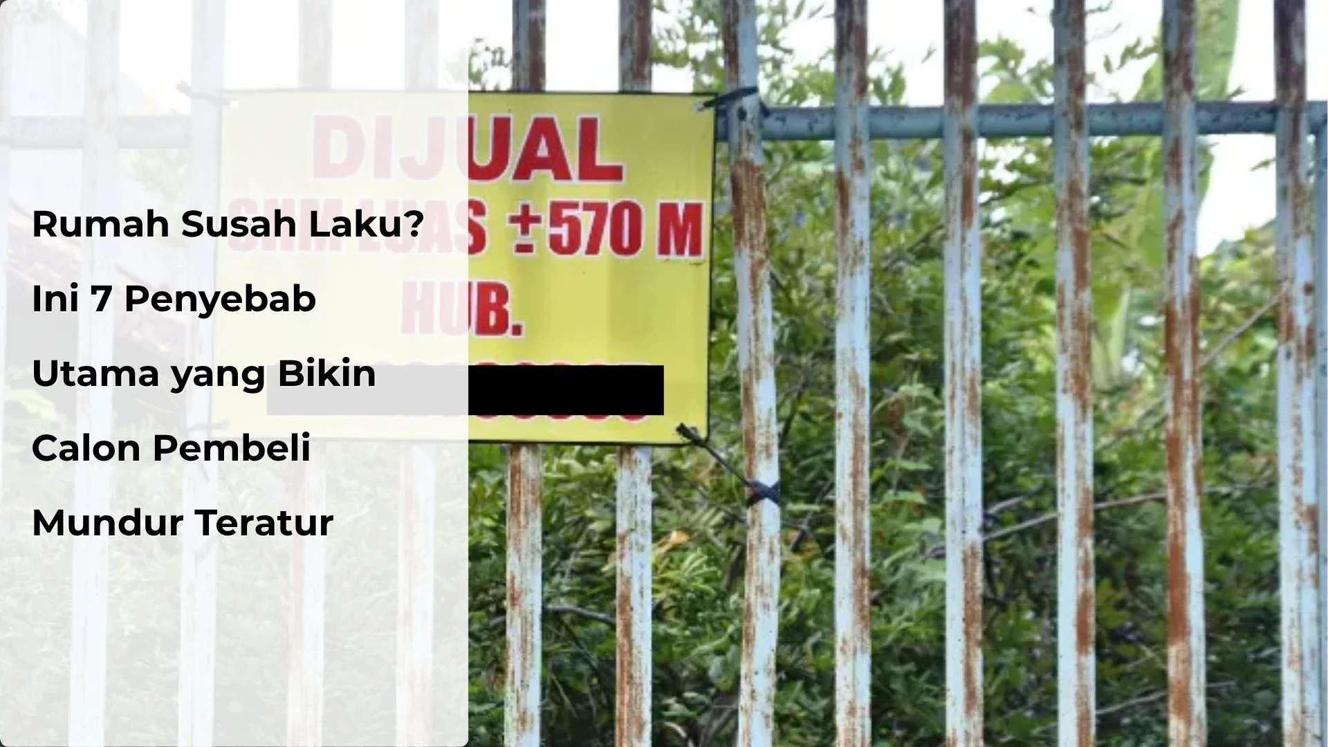 Rumah Susah Laku? Ini 7 Penyebab Utamanya